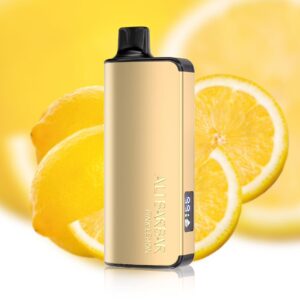 : Alibarbar Ingot 9000 Puffs Pink Lemon luxury metallic gold disposable vape carton