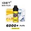 iGET Bar Plus Banana Ice 6000 Puffs rechargeable disposable vape pod device