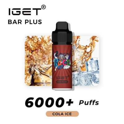 iGET BAR PLUS VAPE 6000 PUFF – COLA ICE - Online Vape Store Australia