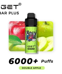 iGET BAR PLUS VAPE 6000 PUFF – DOUBLE APPLE - Online Vape Store Australia