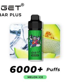 iGET BAR PLUS VAPE 6000 PUFF – MELON ICE - Online Vape Store Australia