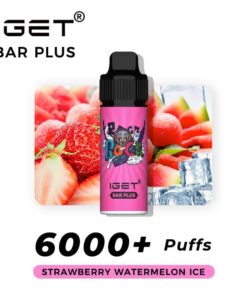 iGET Bar Plus Strawberry Watermelon Ice 6000 Puffs sweet strawberry lush watermelon arctic ice vape pod