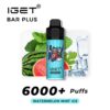iGET BAR PLUS VAPE 6000 PUFF – WATERMELON MINT ICE - Online Vape Store Australia