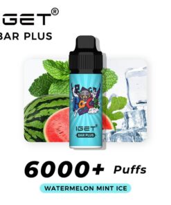 iGET BAR PLUS VAPE 6000 PUFF – WATERMELON MINT ICE - Online Vape Store Australia